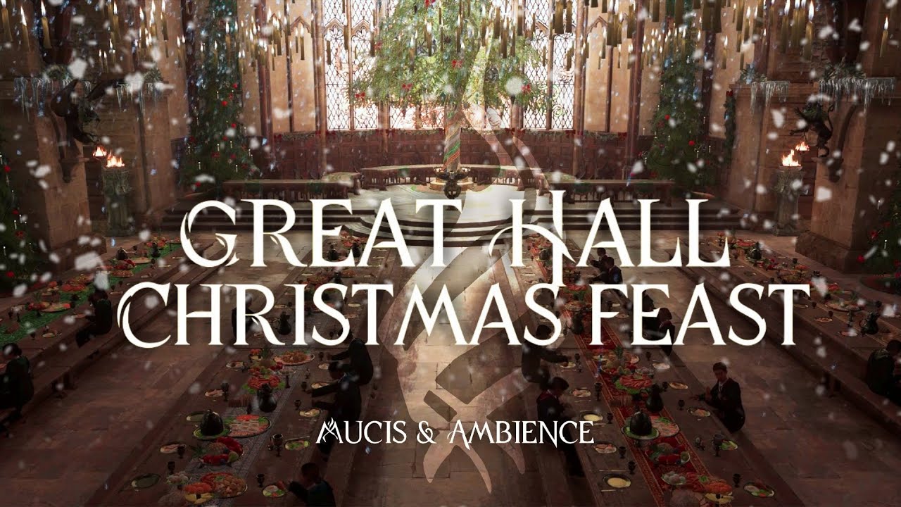 Great Hall Christmas Feast  | Dark Christmas Music & Ambience