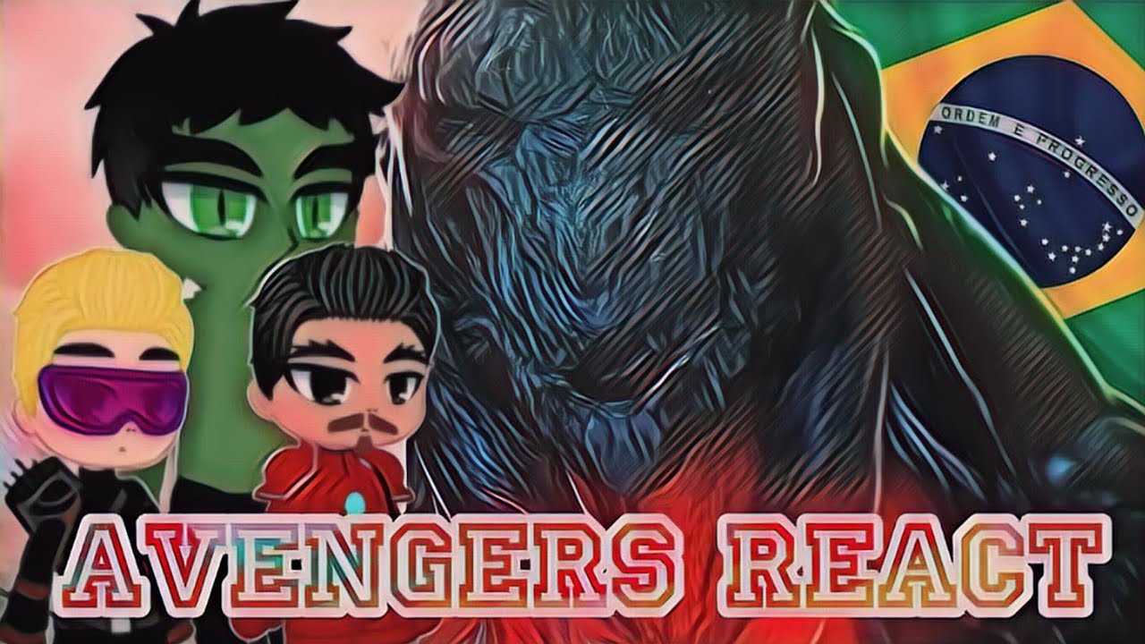 Vingadores Reagindo ao Rap do Godzilla Earth #gachareact#gacha#gachaclub#avengers#godzilla#reaction 