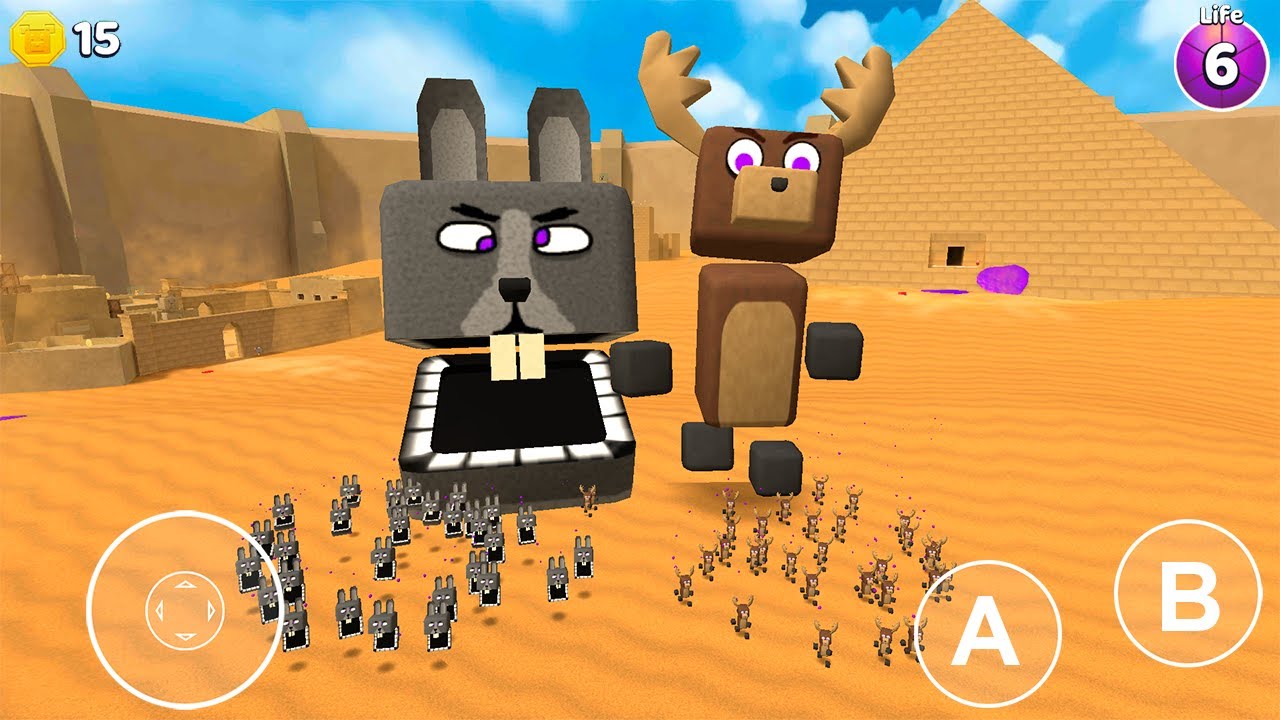 Desert Rabbit with Desert Reindeer - Super Bear Adventure Gameplay Walkthrough