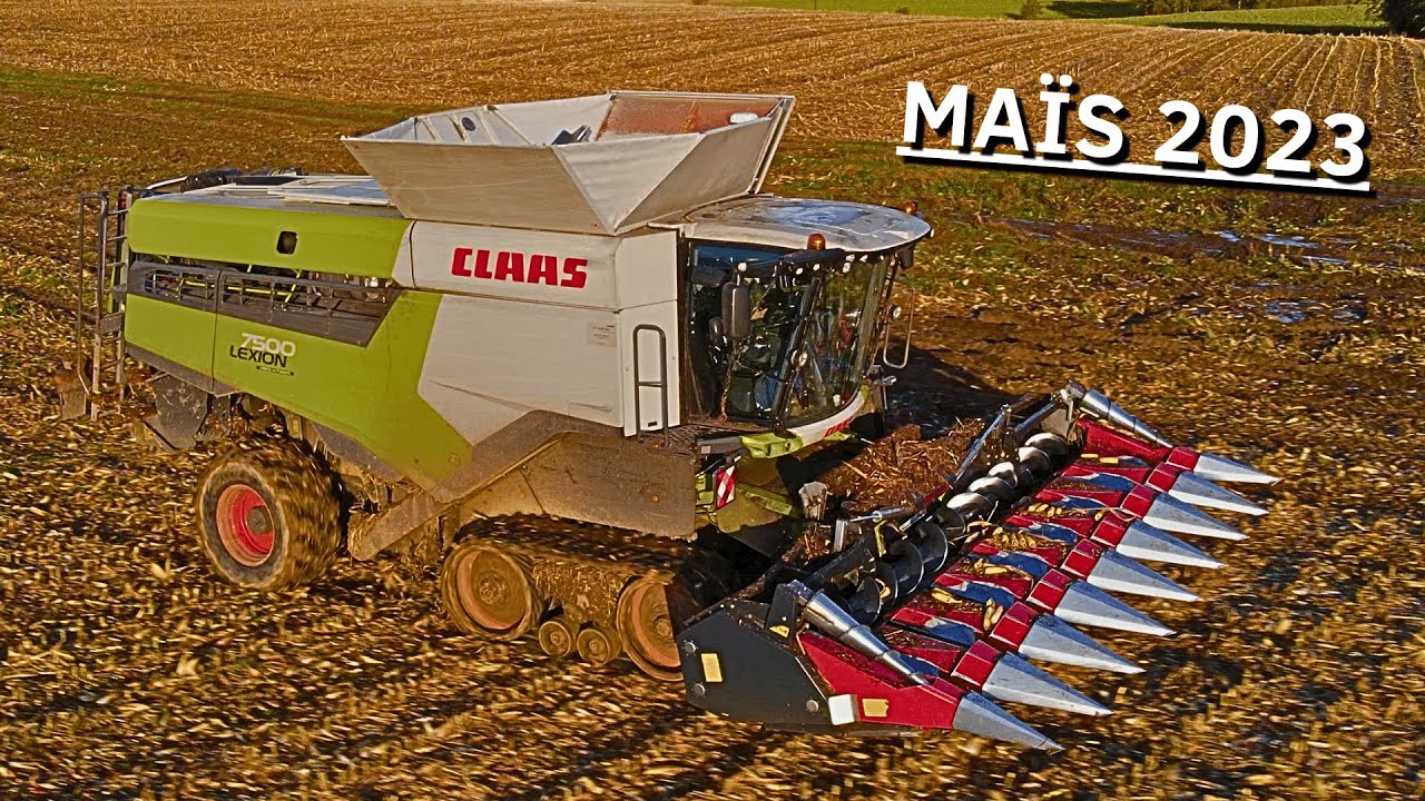 🌽 MOISSON de MAÏS 2023 | CLAAS LEXION 7500 TT 💪💨 !!
