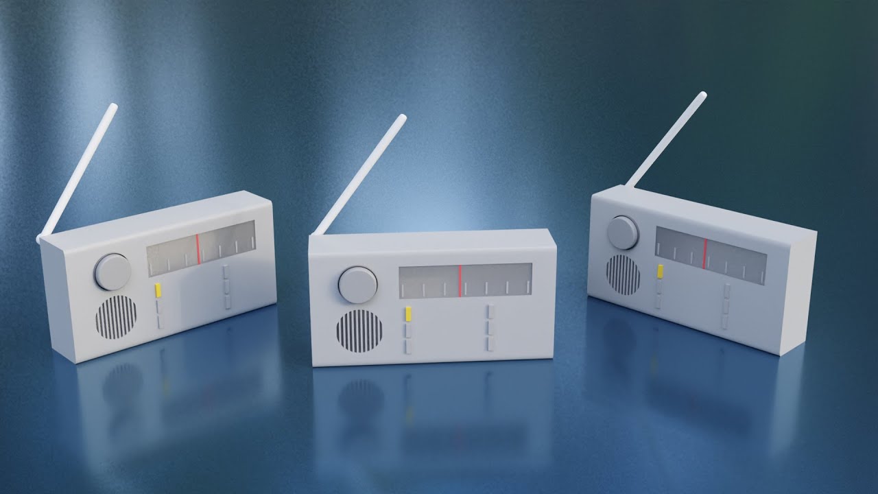 Modeling a radio - Blender Tutorial