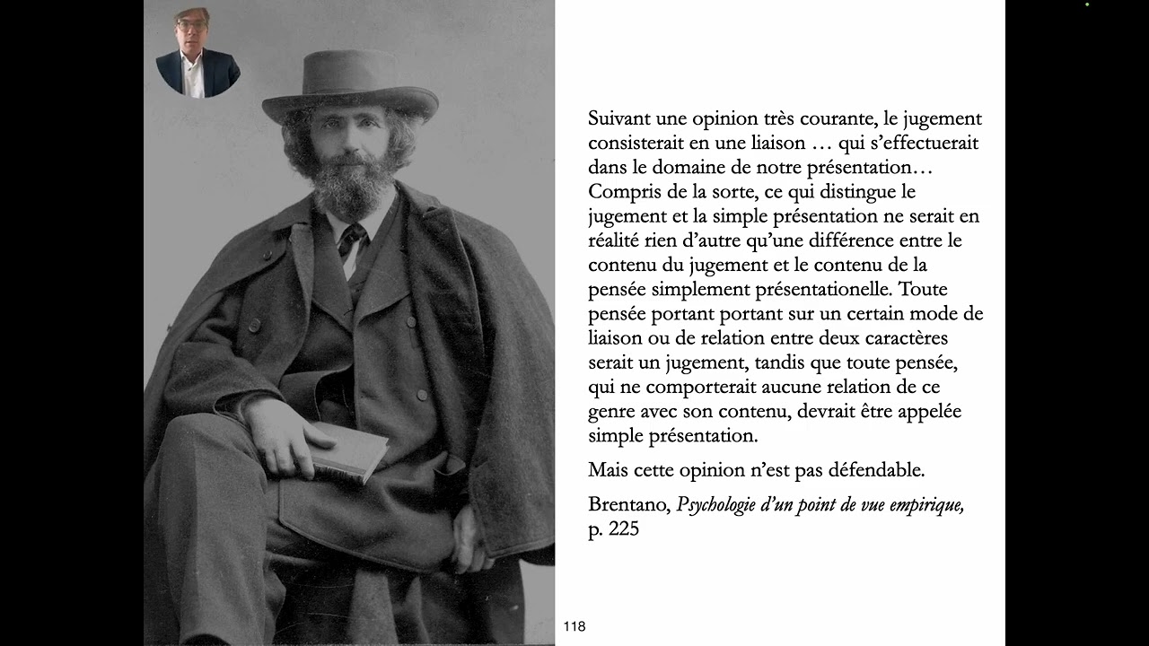 Brentano, Meinong, Husserl, cours 4, partie 2