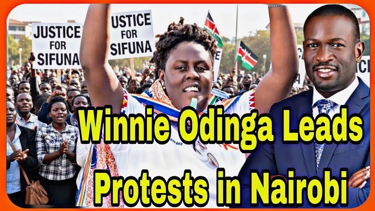 Drama As Winnie Odinga Leads Protests in Nairobi A day after Sifuna Was Removed as SG in ODM Party