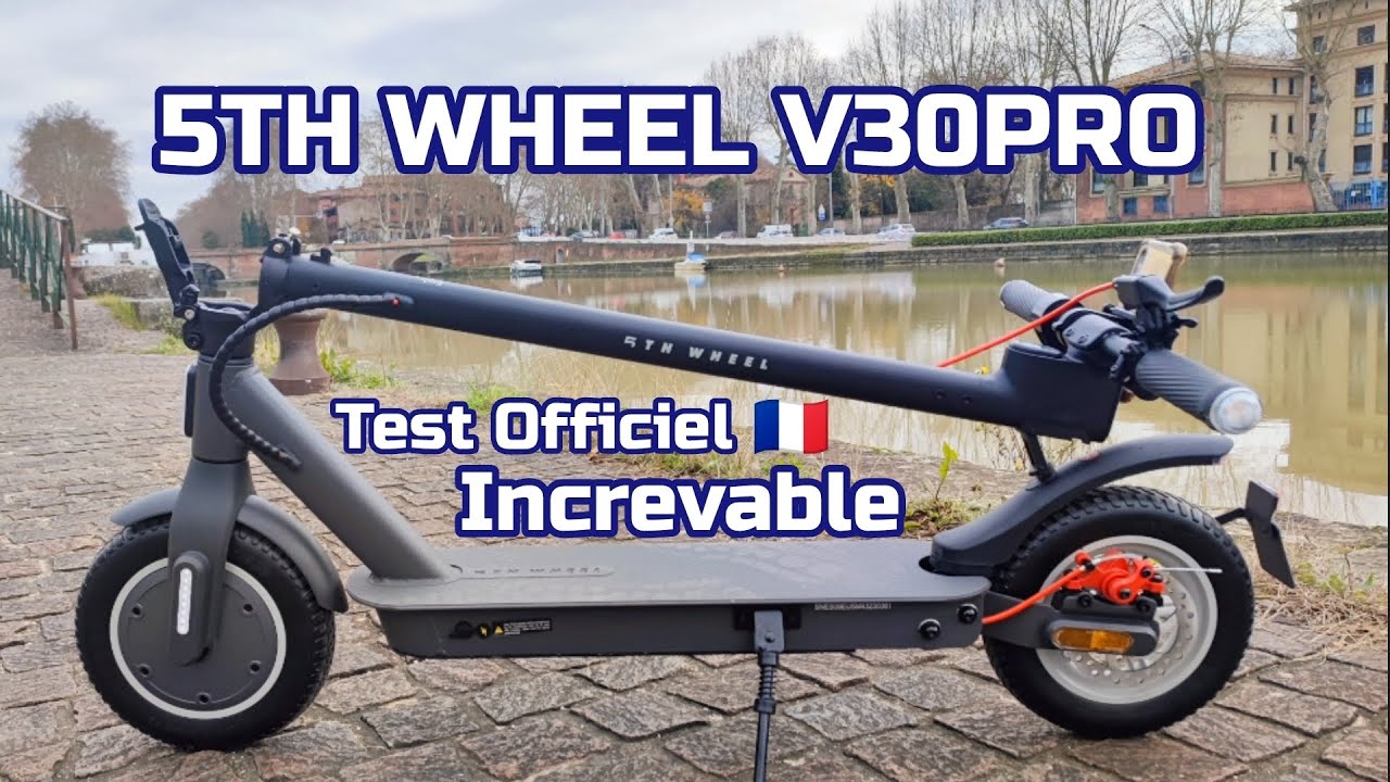 Test Complet - Increvable Trottinette électrique 5TH WHEEL V30PRO avec clignotants