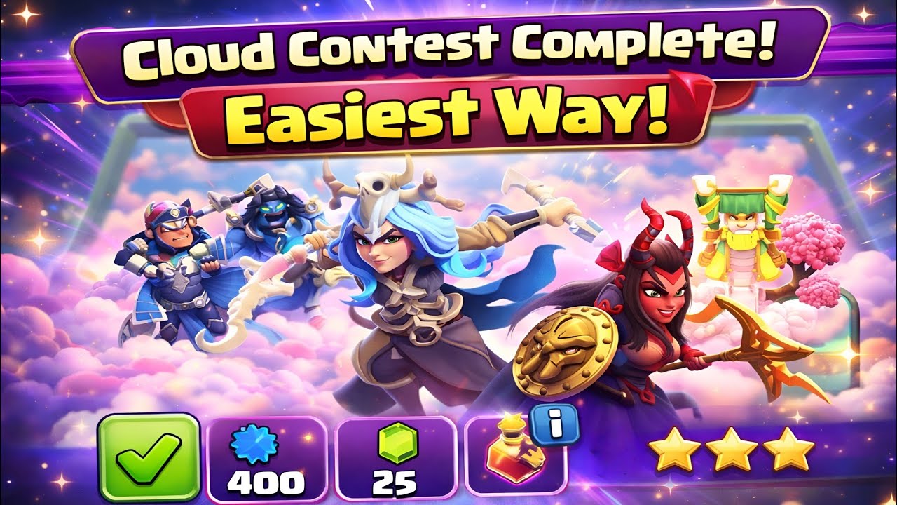 Cloud Contest 3 Star Easily | Clash of clans 