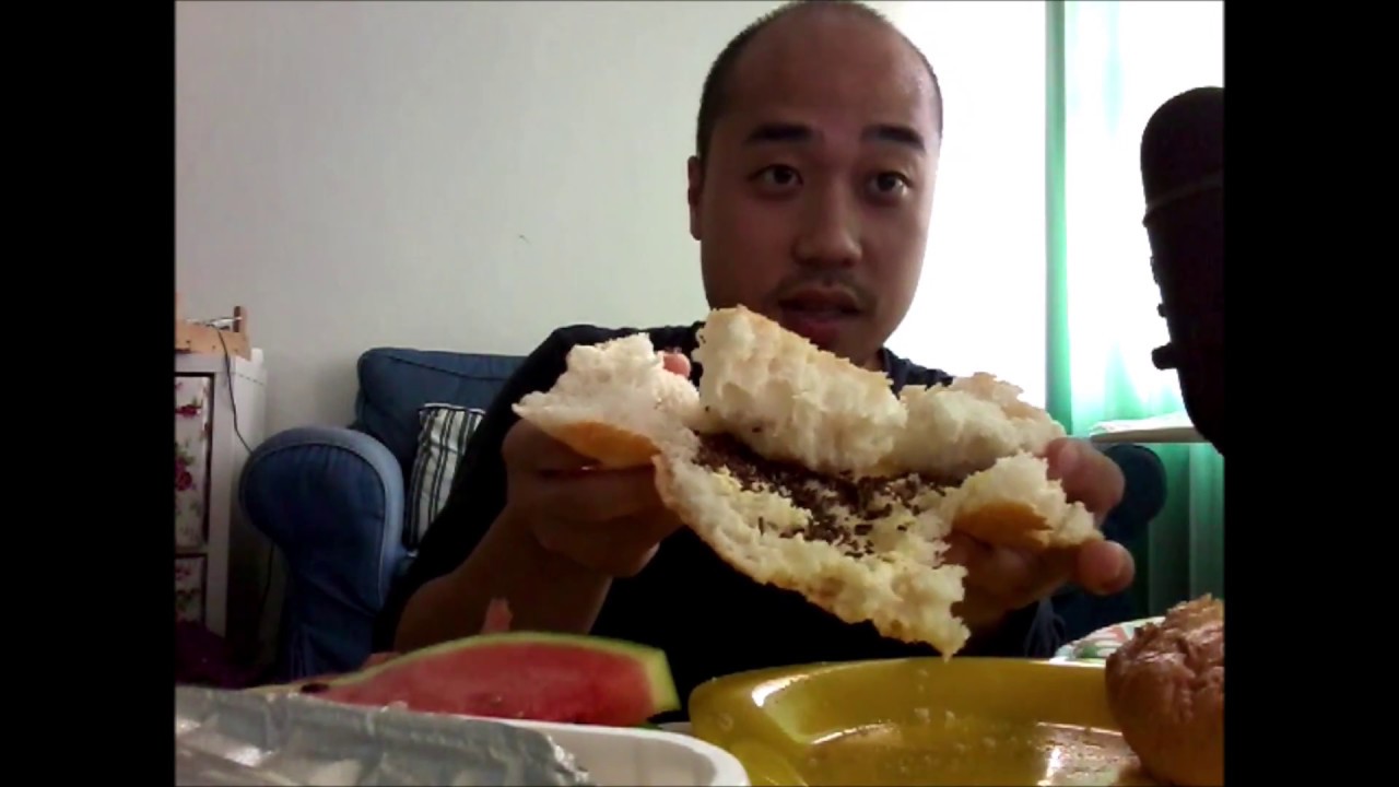 ASMR Turkish Pide Bread And Watermelon - MOUTH WIDE OPEN