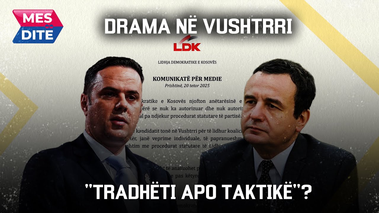 Kurti përçan LDK-në, Tahiri pranë shkarkimit? / LVV-së i mbyllet dera për bashkëqeverisje? | MESDITË