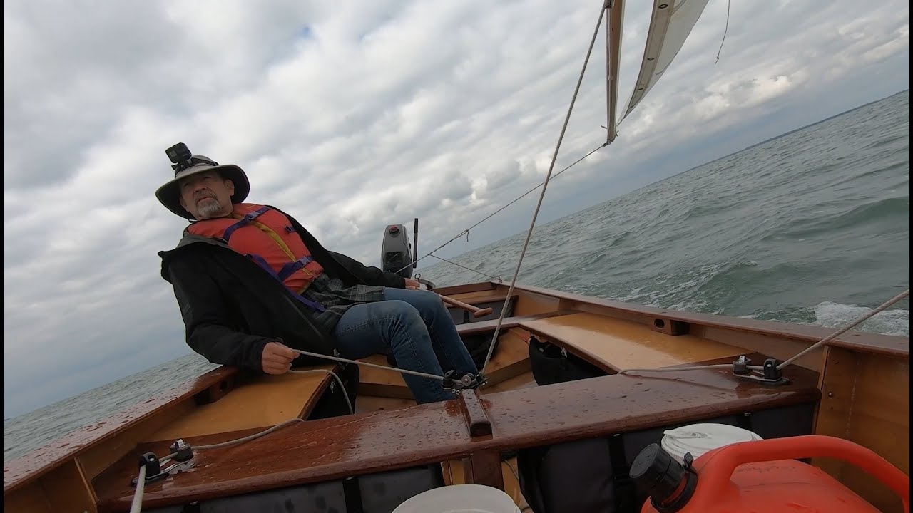 Sailing Grace: Chilly Temps Nice Breeze in Lake Erie--Last Sail of 2023?