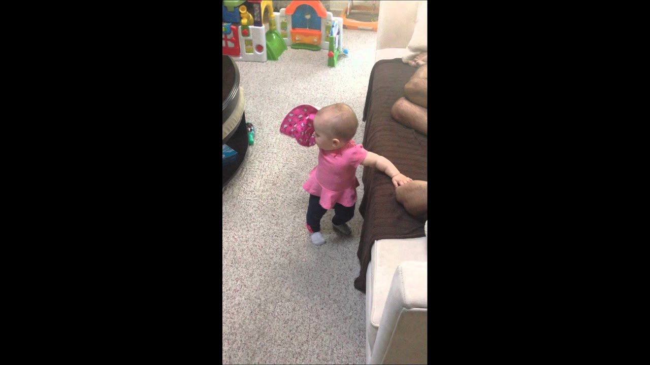 Baby walking and... Falling