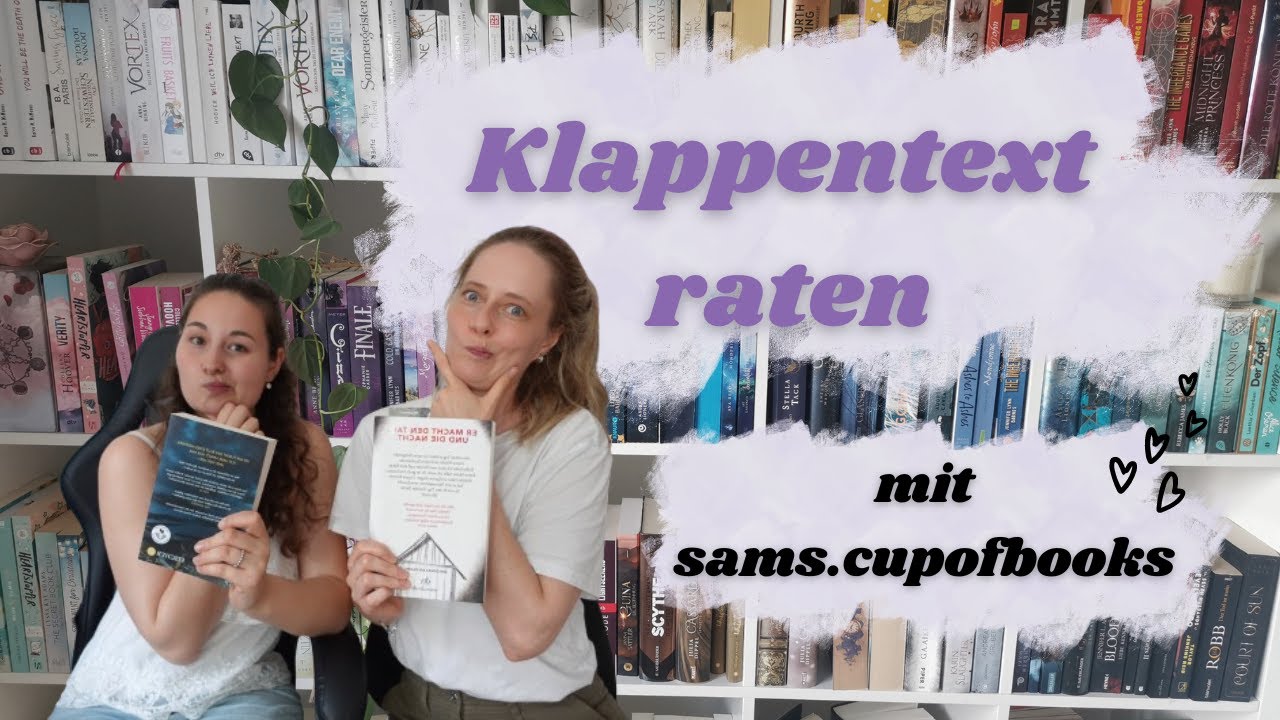 Klappentext raten mit @SamsCupofbooks 🤭📚|RiasSoulWords