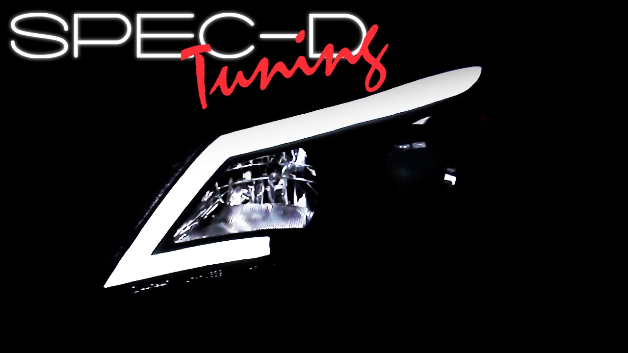 SPECDTUNING DEMO VIDEO: 08-14 SUBARU IMPREZA WRX 08-11 OUTBACK SPORT LED PROJECTOR HEADLIGHTS