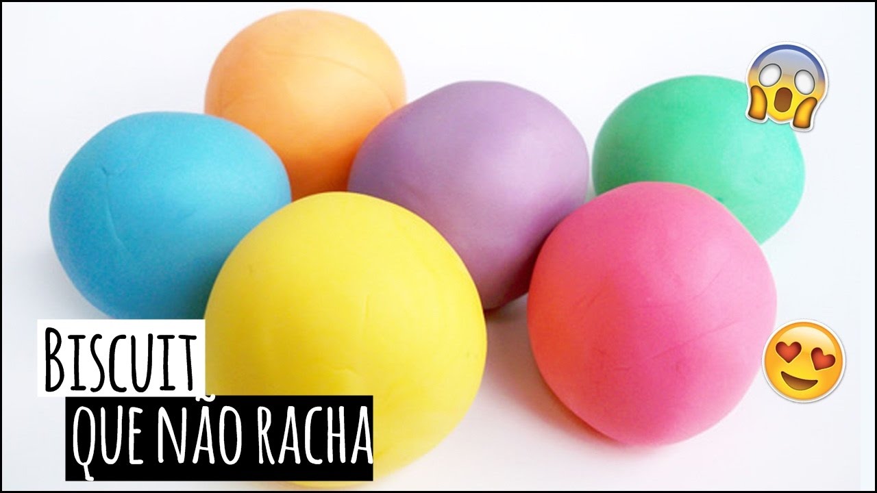 Massa de Biscuit Colorida que NÃO RACHA!!!!! 😱