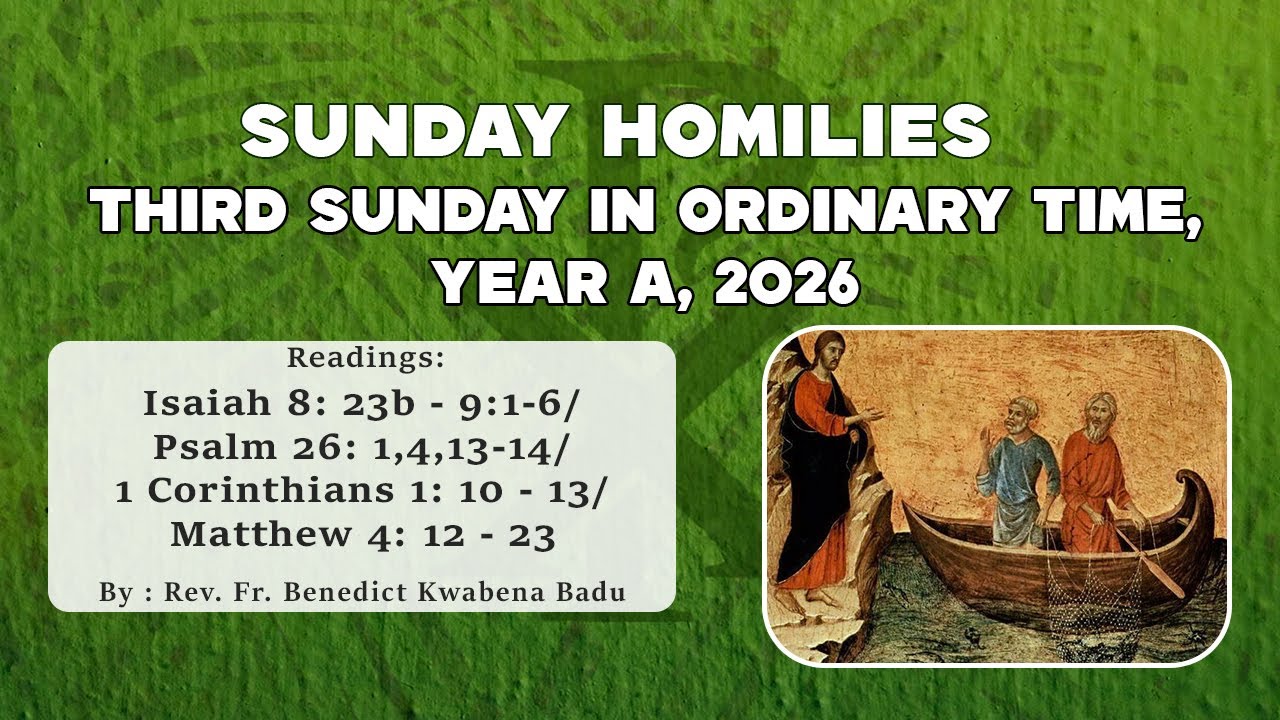 THE THIRD SUNDAY IN ORDINARY TIME (YEAR A, 2026)