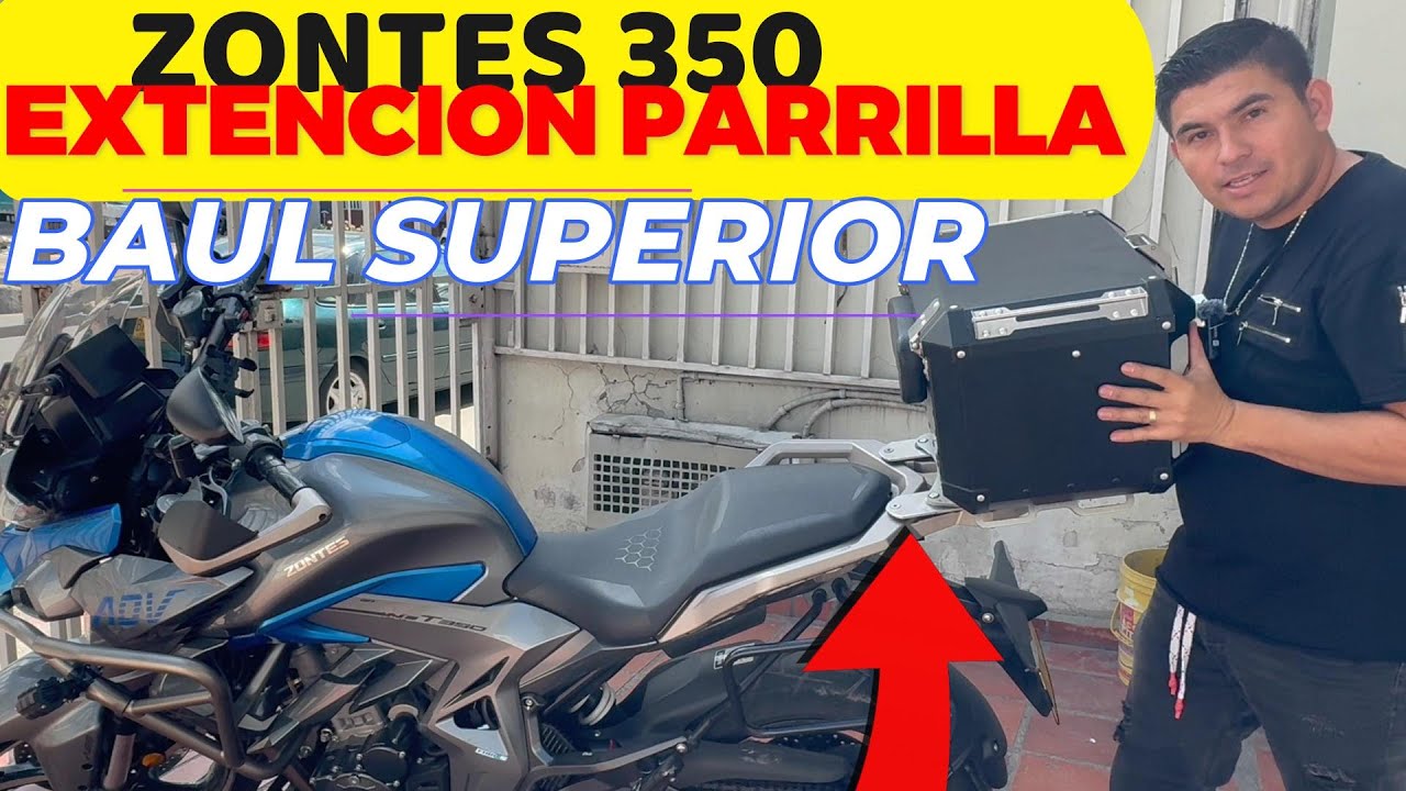 🔥❤ZONTES 350 EXTENCION PARRILLA BAUL SUPERIOR✌