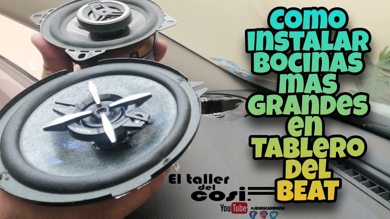 🔊BOCINAS MAS GRANDES EN TABLERO BEAT SPARK GT