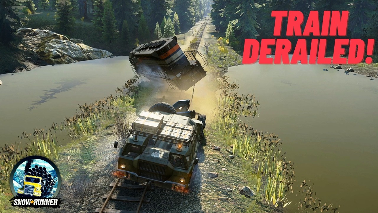Locomotive Delivery Gone Wrong 💥 | SnowRunner Weightlifting Disaster | SNOWRUNNER Gameplay