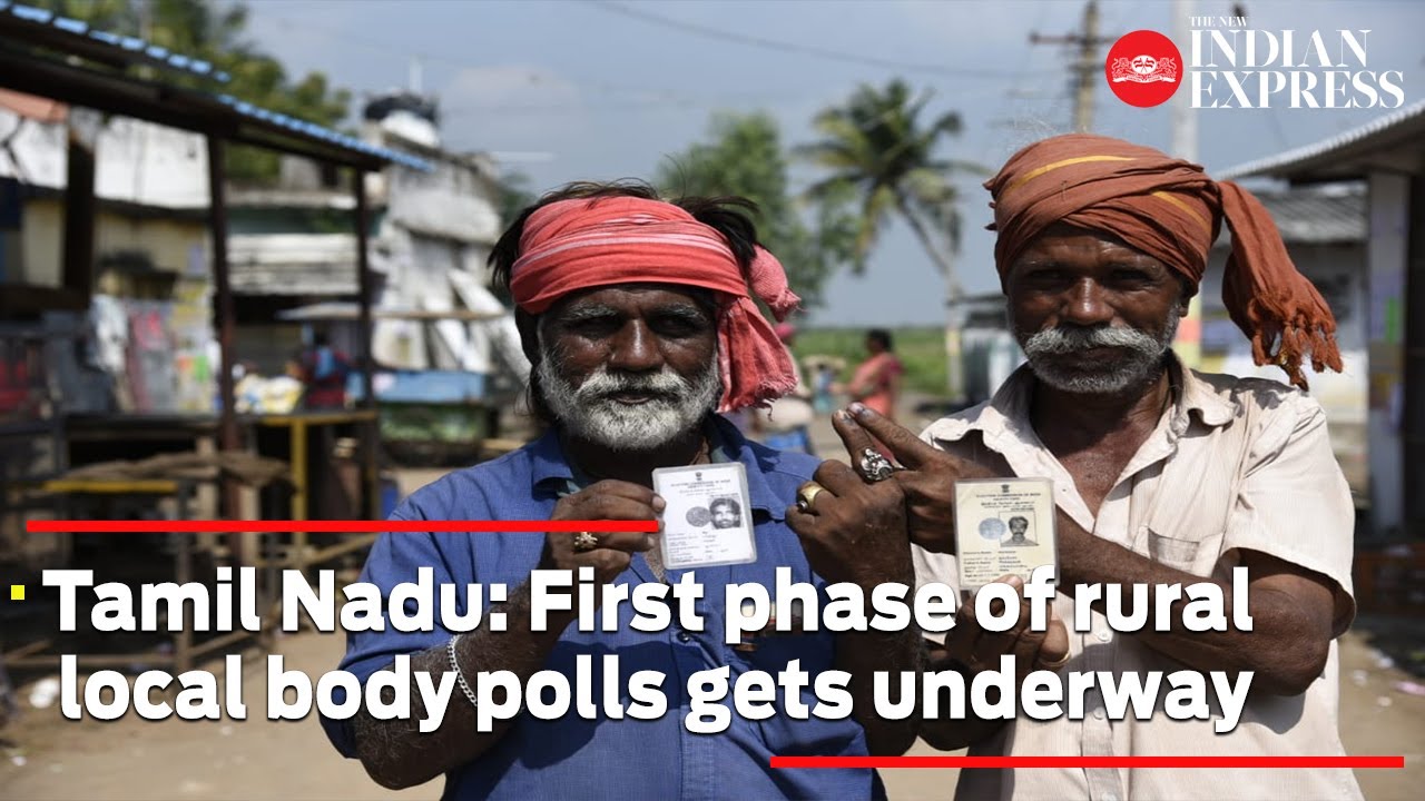 After 8 years: First phase of rural local body polls gets underway amid tight security in TN