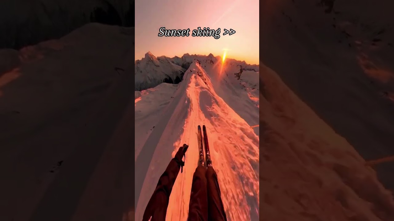 😍 #skiing #ski #sunsets #sunset #snowboarding #snowboard #winter #snow #wintersports #winterseason