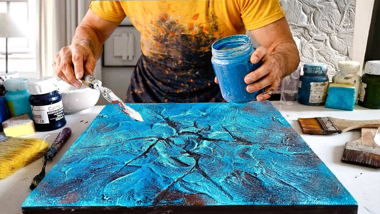 Mastering Textured Art: Creating Abstract using Unique Acrylic Techniques 