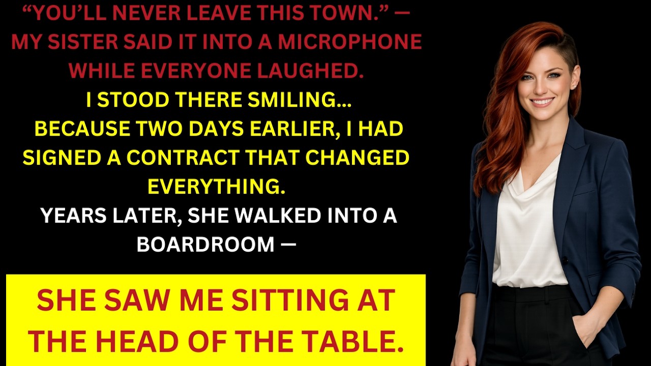 “My Sister Said I’d Never Leave Our Small Town — She Didn’t See the Contract I Signed”