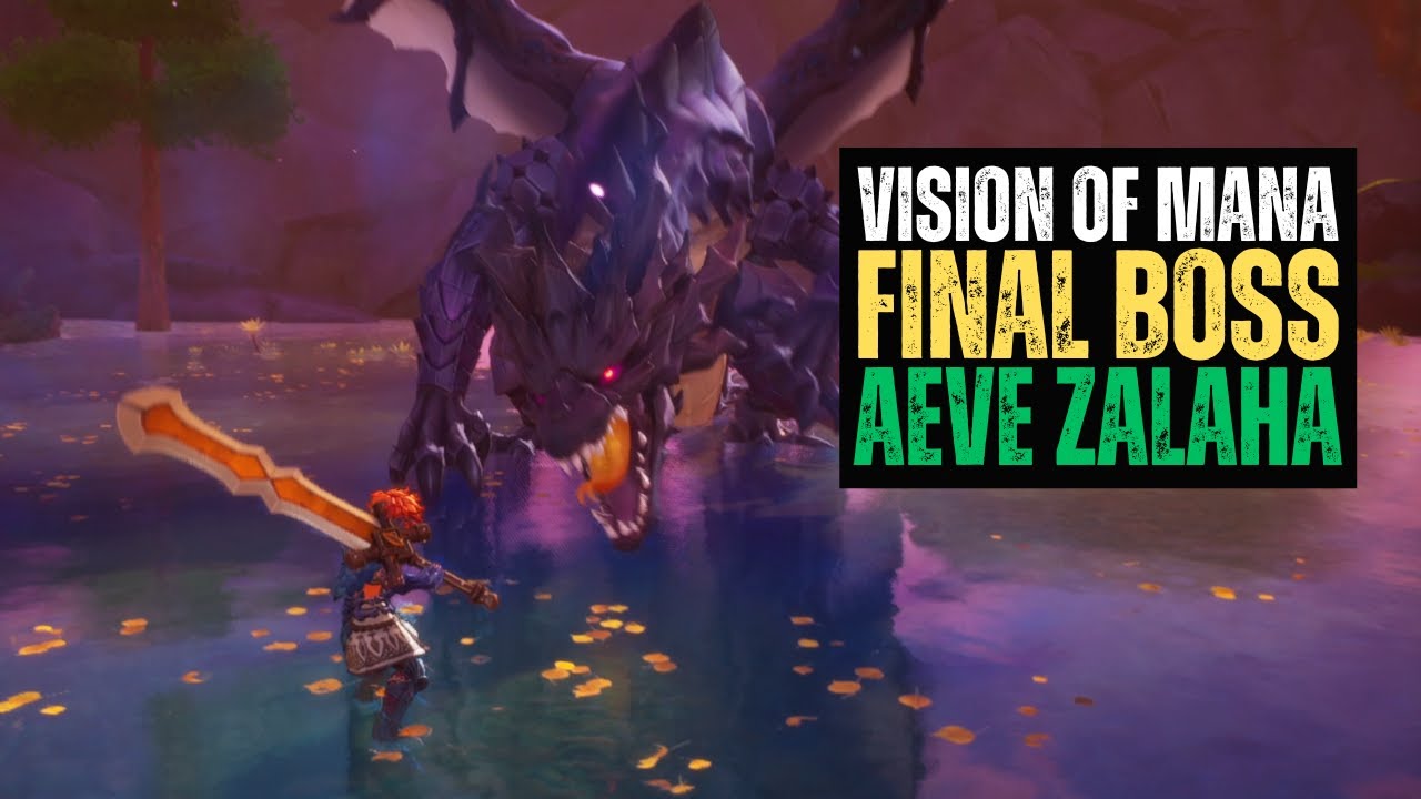 Final Boss Fight Aeve Zalaha Hard - Vision of Mana