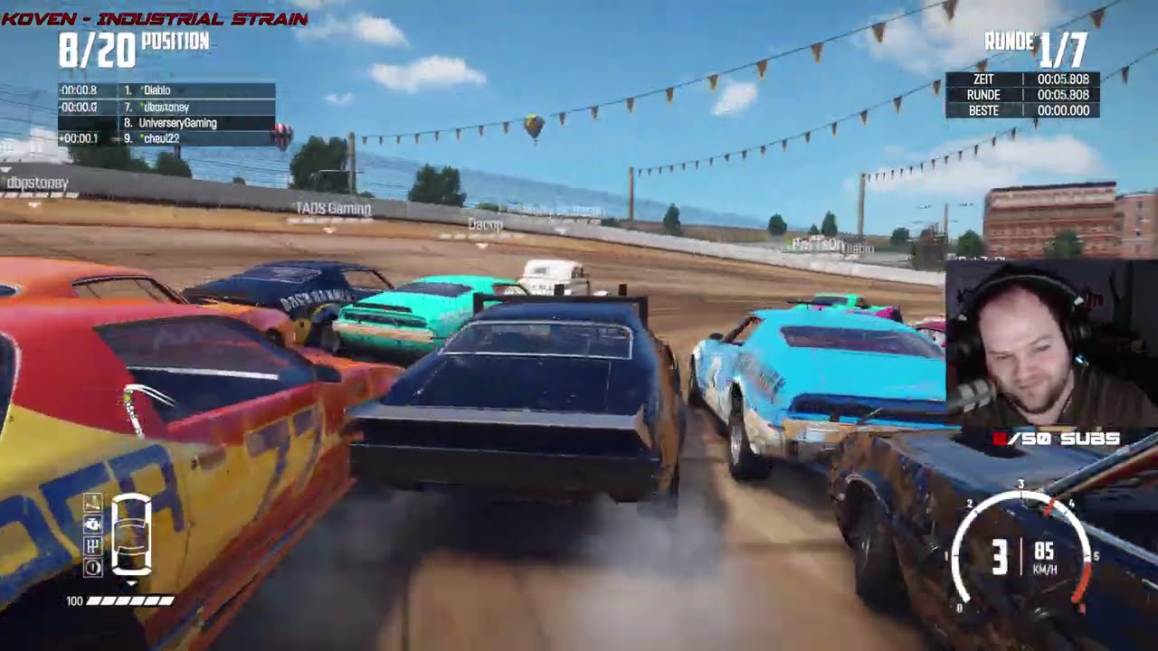 Let's Stream Wreckfest (MP) #44 - Wenn der Bus wieder drückt