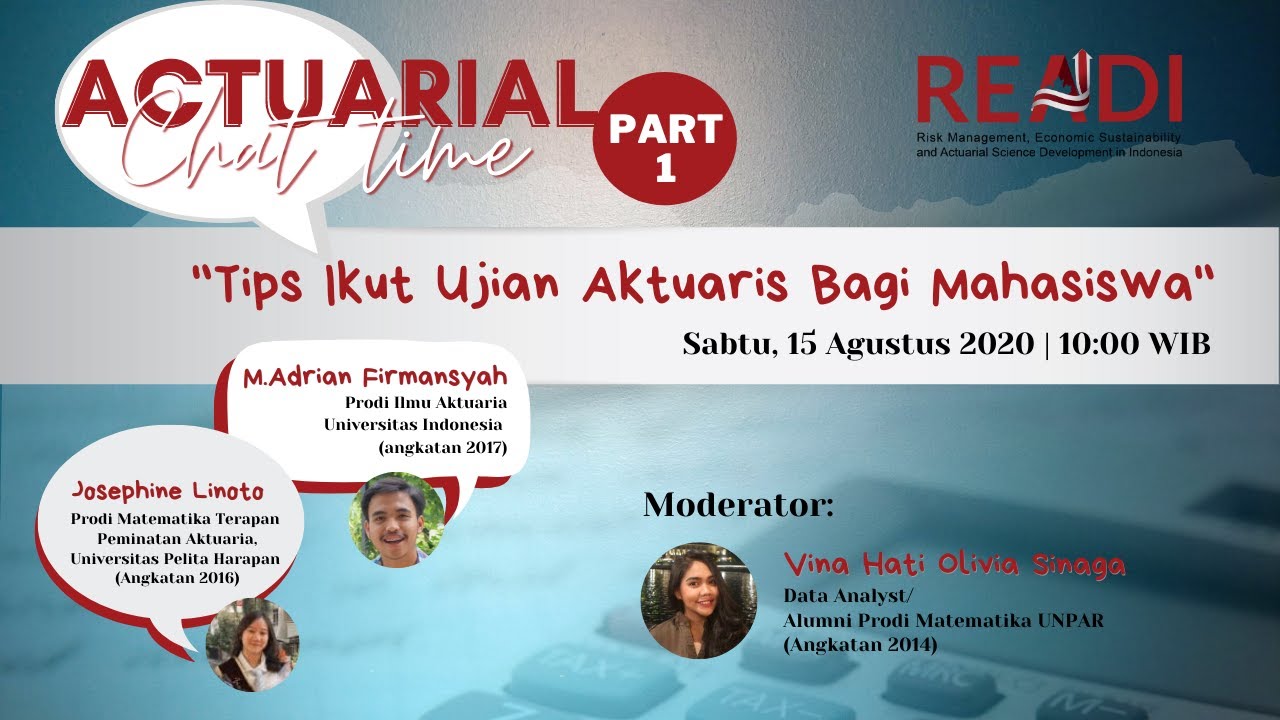Actuarial Chat Time | Tips Ikut Ujian Aktuaris Bagi Mahasiswa