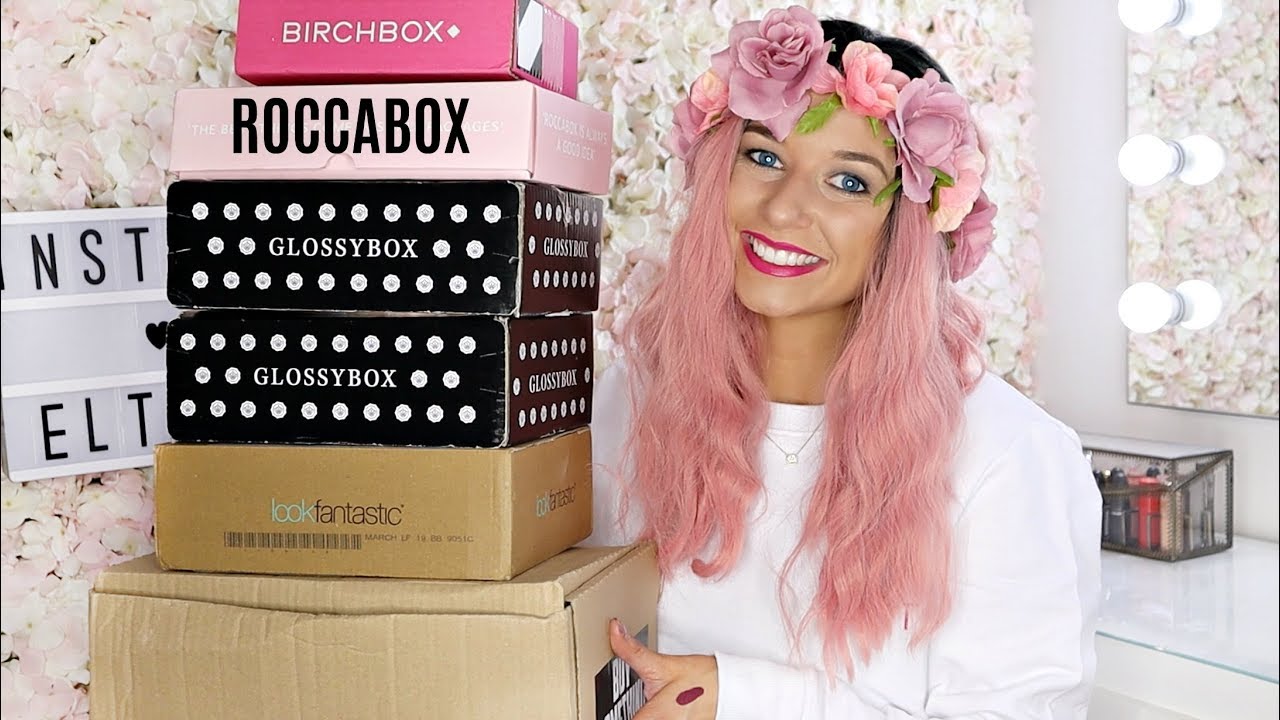 UNBOXING MARCH/APRIL BEAUTY SUBSCRIPTION BOXES 2019 / Glossybox, Birchbox, Look Fantastic, Roccabox