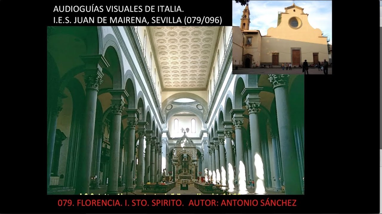 079/96  IGL  STO  SPIRITO. FLORENCIA. BRUNELLESCHI. VIDEOGUIAS DE ITALIA. AUDIOGUIAS