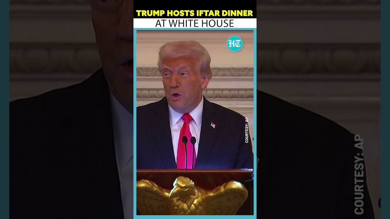 US President Donald Trump Celebrates Ramadan With Muslim Supporters At White House #shorts