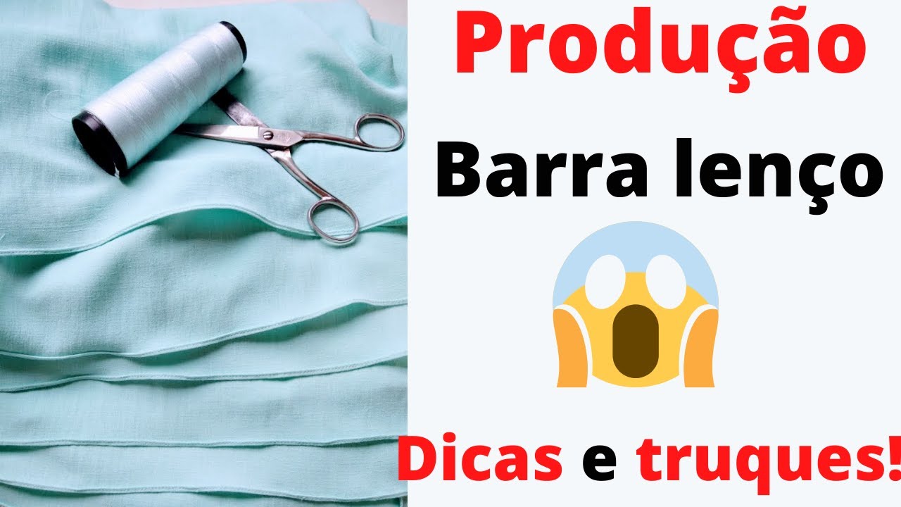 Como fazer Bainha lenço Rápido [ Passo a Passo].