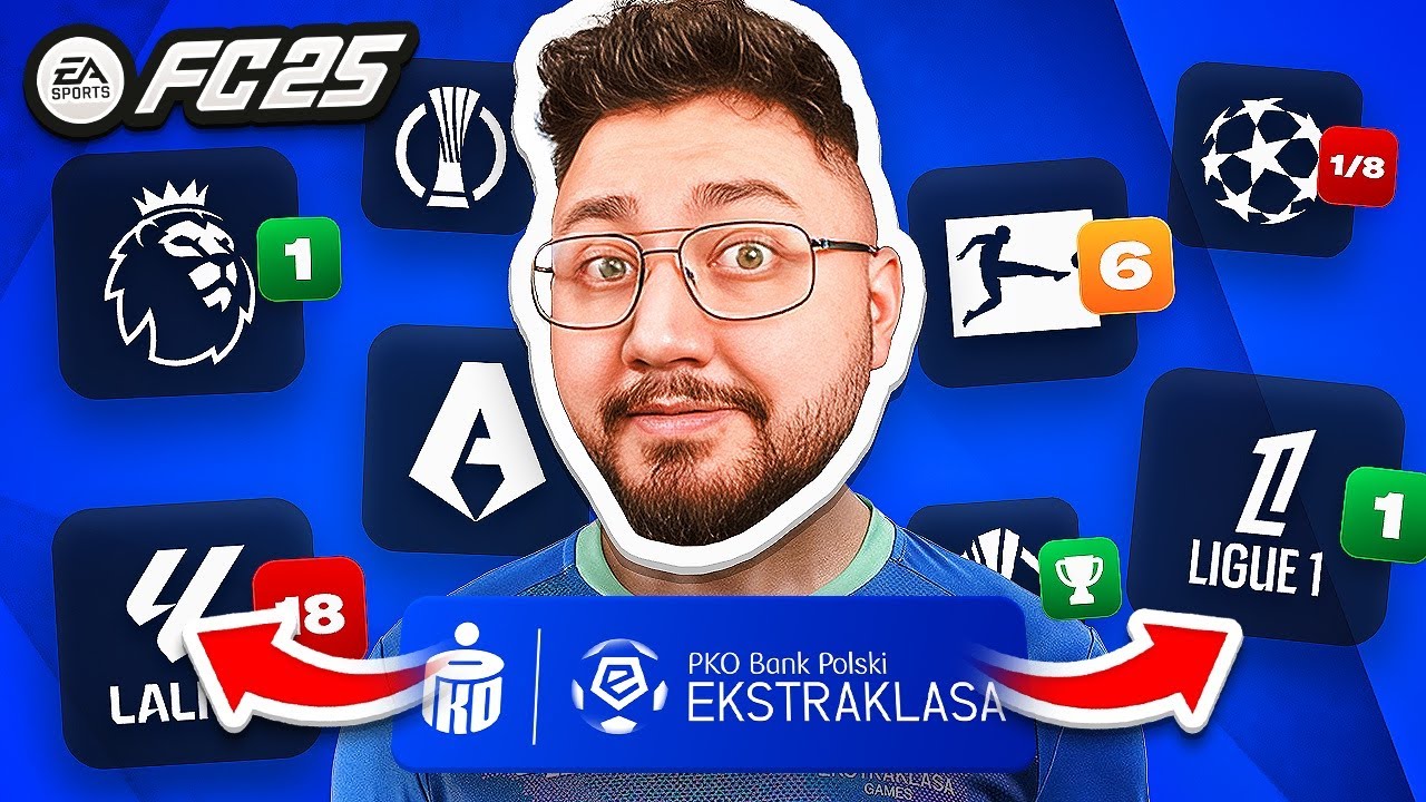 🇵🇱 Jak NAJLEPSZY SKŁAD EKSTRAKLASY poradzi sobie w ligach TOP5 i Lidze Mistrzów w FC25? 🇵🇱