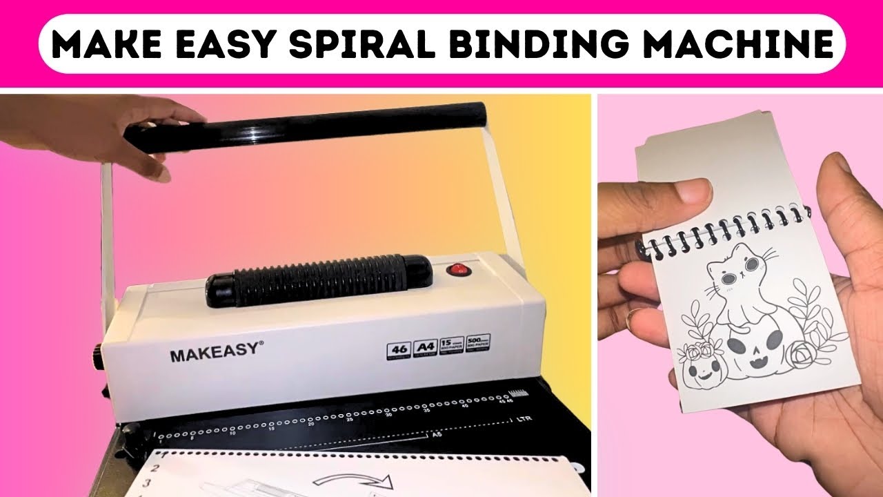 Make Easy Spiral Binding Machine Review | Make Coloring Book At Home