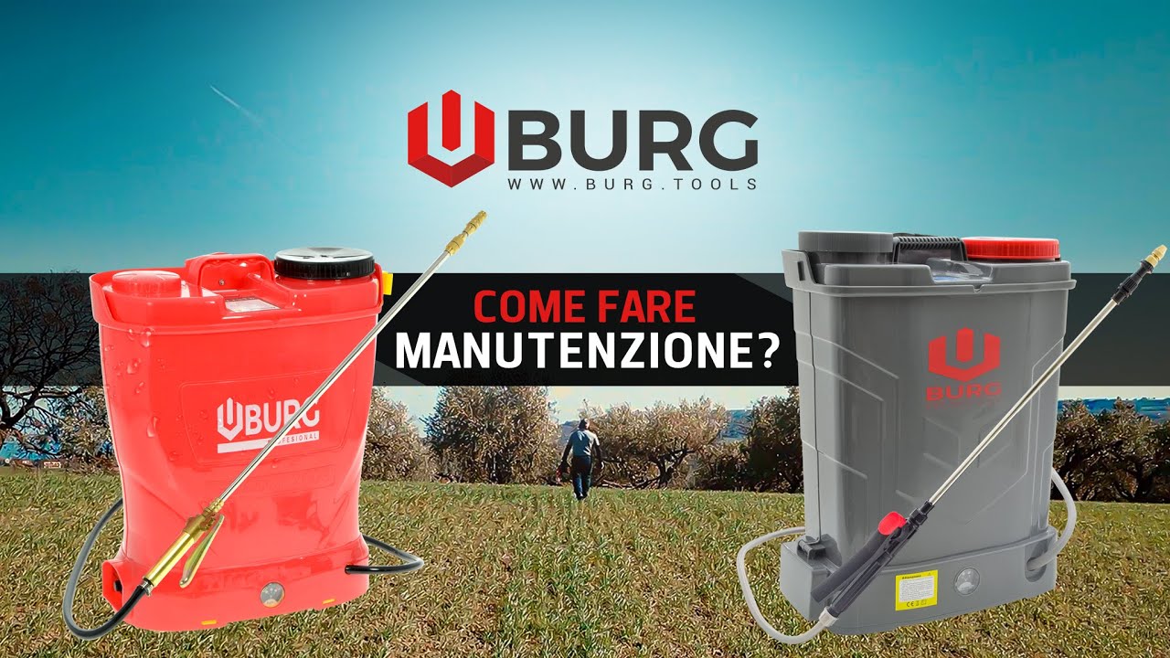 Manutenzione Pompe a batteria BURG 16 Litri