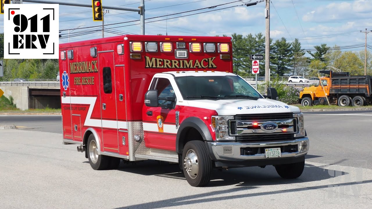 Merrimack Fire Responding | Ambulance 1 and Ex-Engine 2