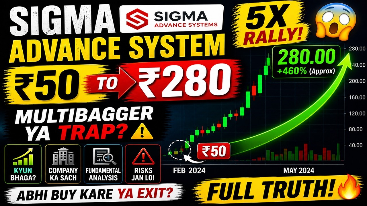 ₹50 to ₹280 😱 | Sigma Advance Systems Stock 🚀 Multibagger or Trap? Full Truth!