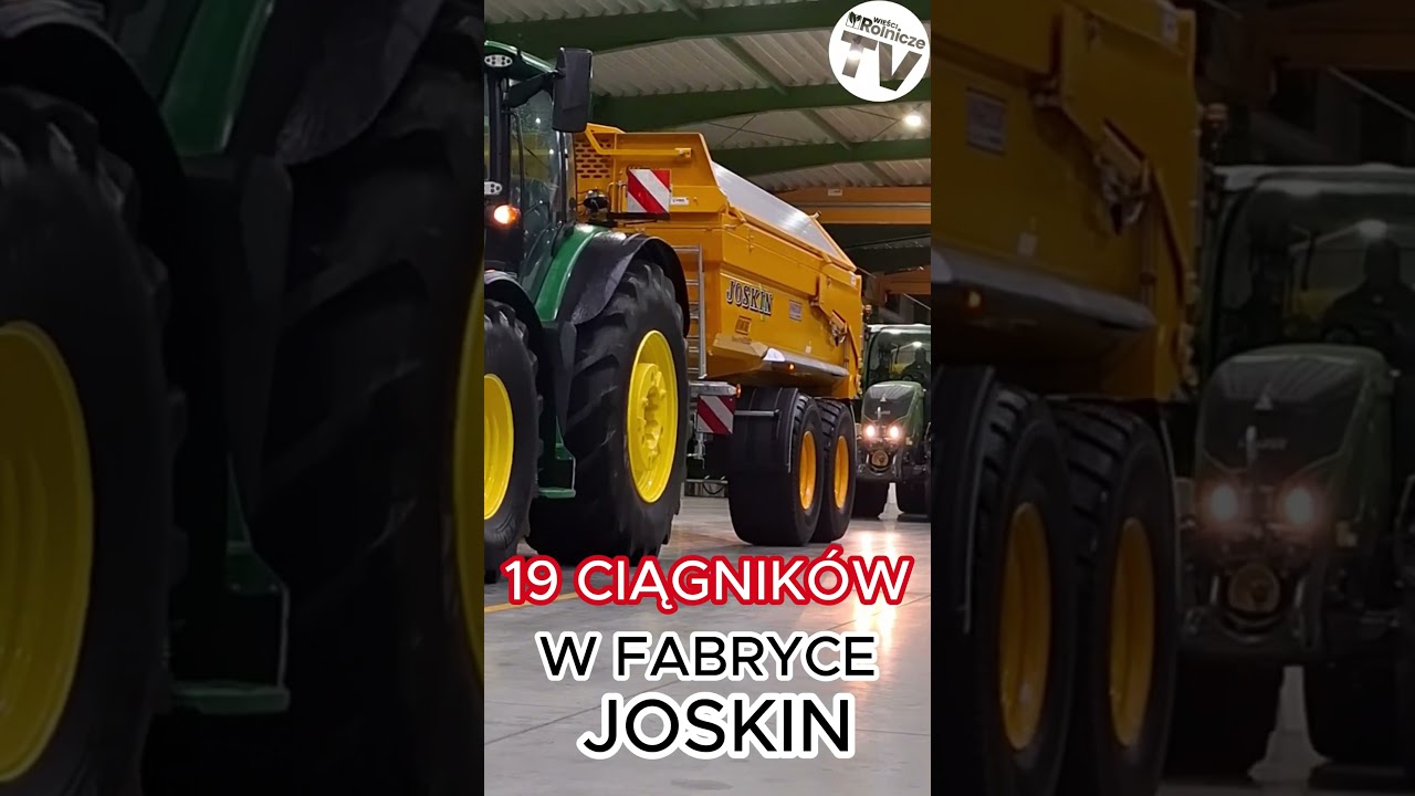 19 ciągników z wozami i maszynami Joskin. Pokazy z okazji 25-lecia polskiej fabryki w Trzciance