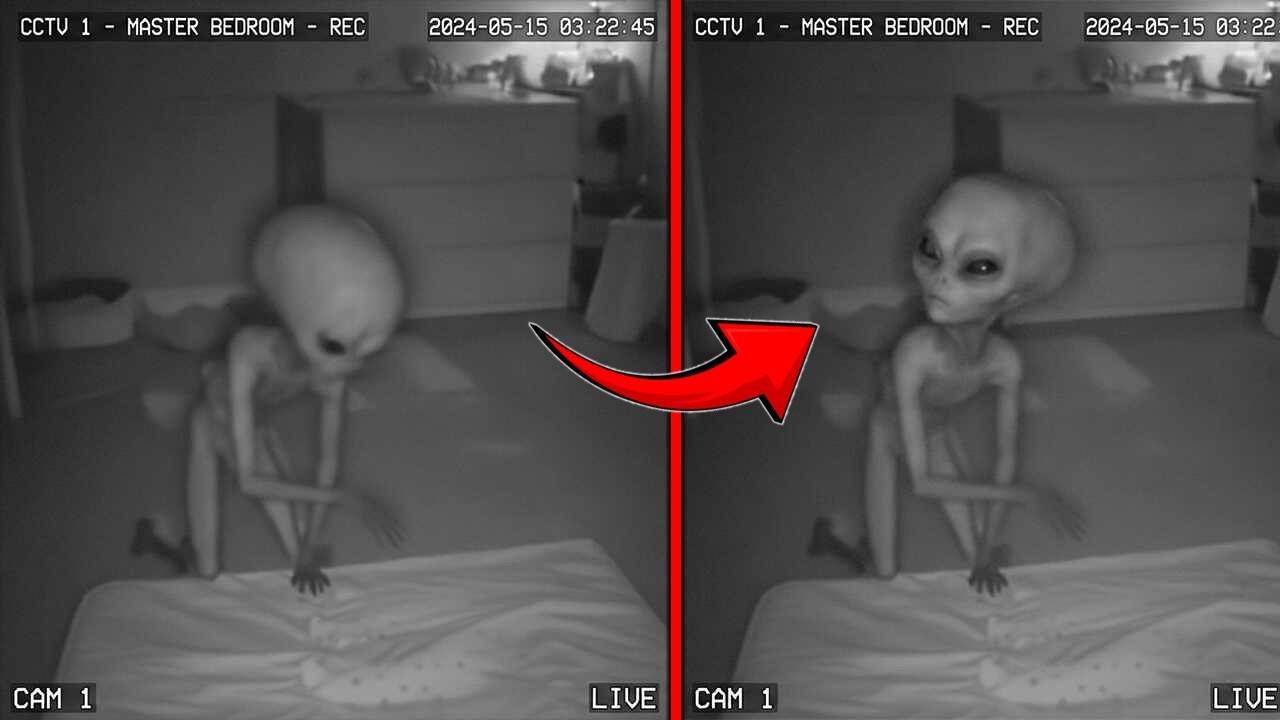 CCTV Camera Captured Alien Inside House- What It Did Next Shocked Everyone!