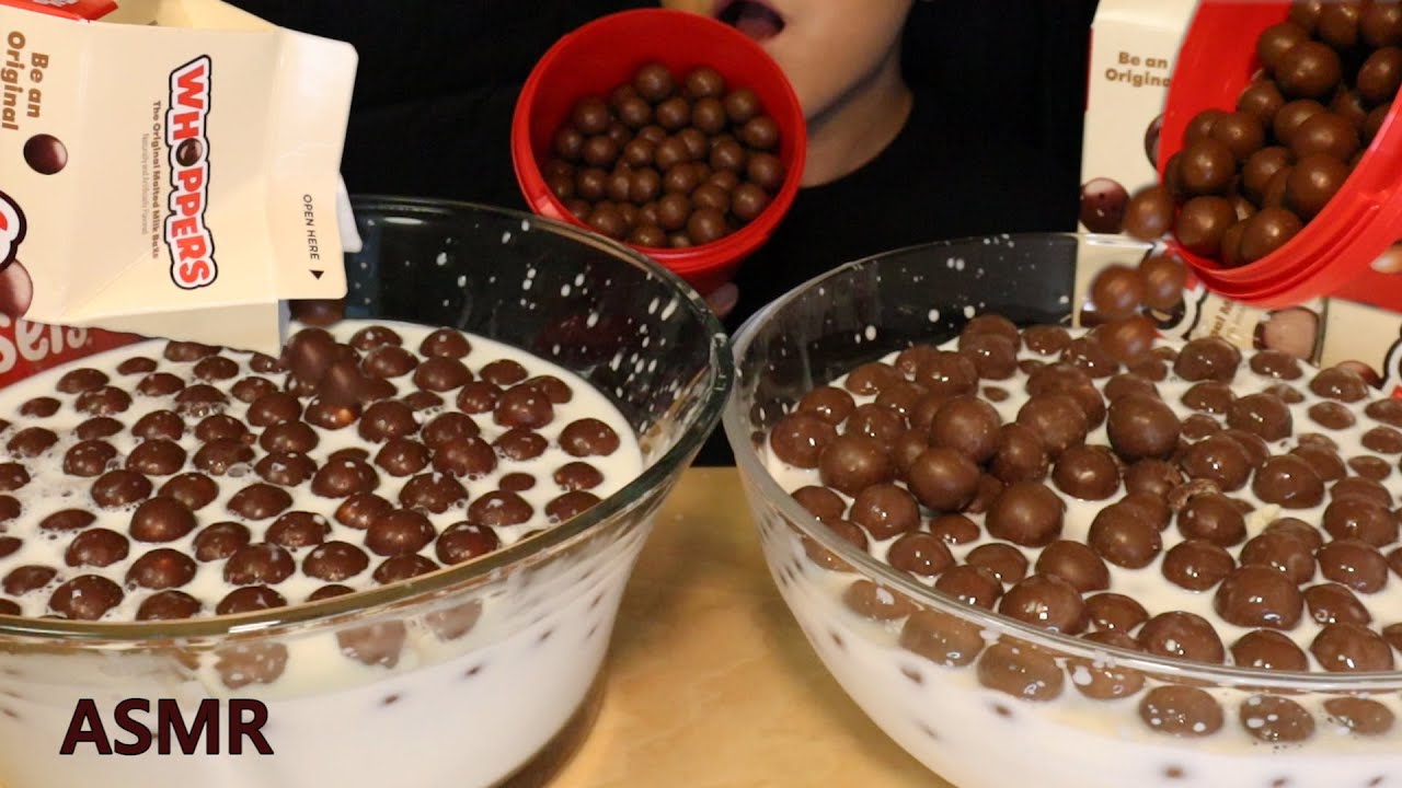 ASMR MALTESERS HERSHEY WHOPPERS CHOCOLATE DESSERT MUKBANG cokelat Socola шоколад チョコレート 초콜릿 디저트 먹방