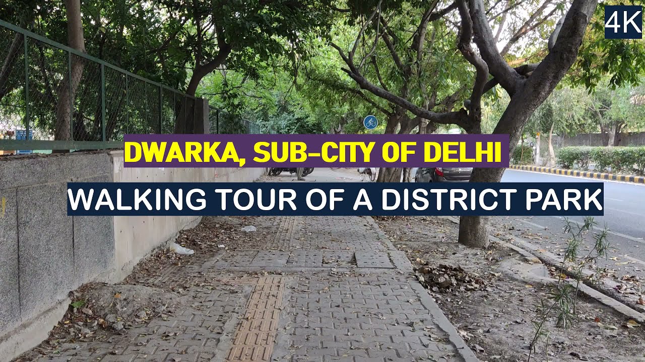 EVENING WALK TOUR OF DDA PARK  NEW DELHI | DWARKA SEC-5 |  PARK | NEW DELHI | UHD | 4K | INDIA