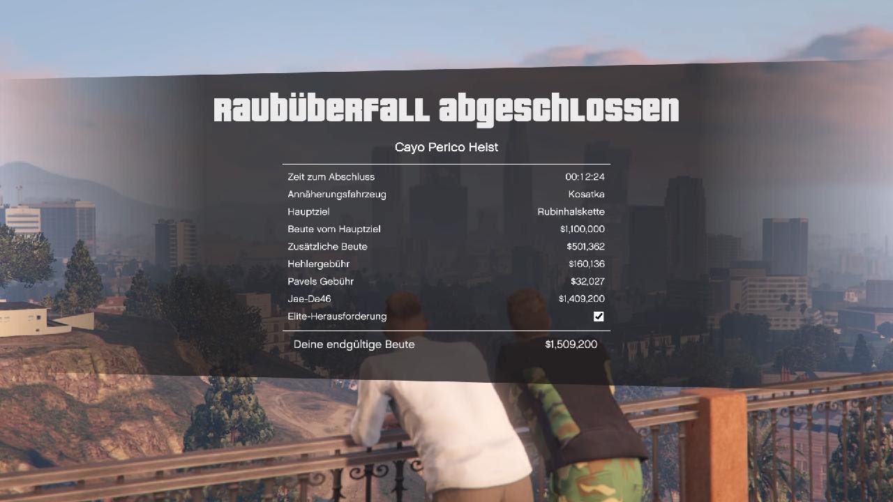 GTA Online - Cayo Perico Raub (Solo Elite Herausforderung) PS5 Gameplay