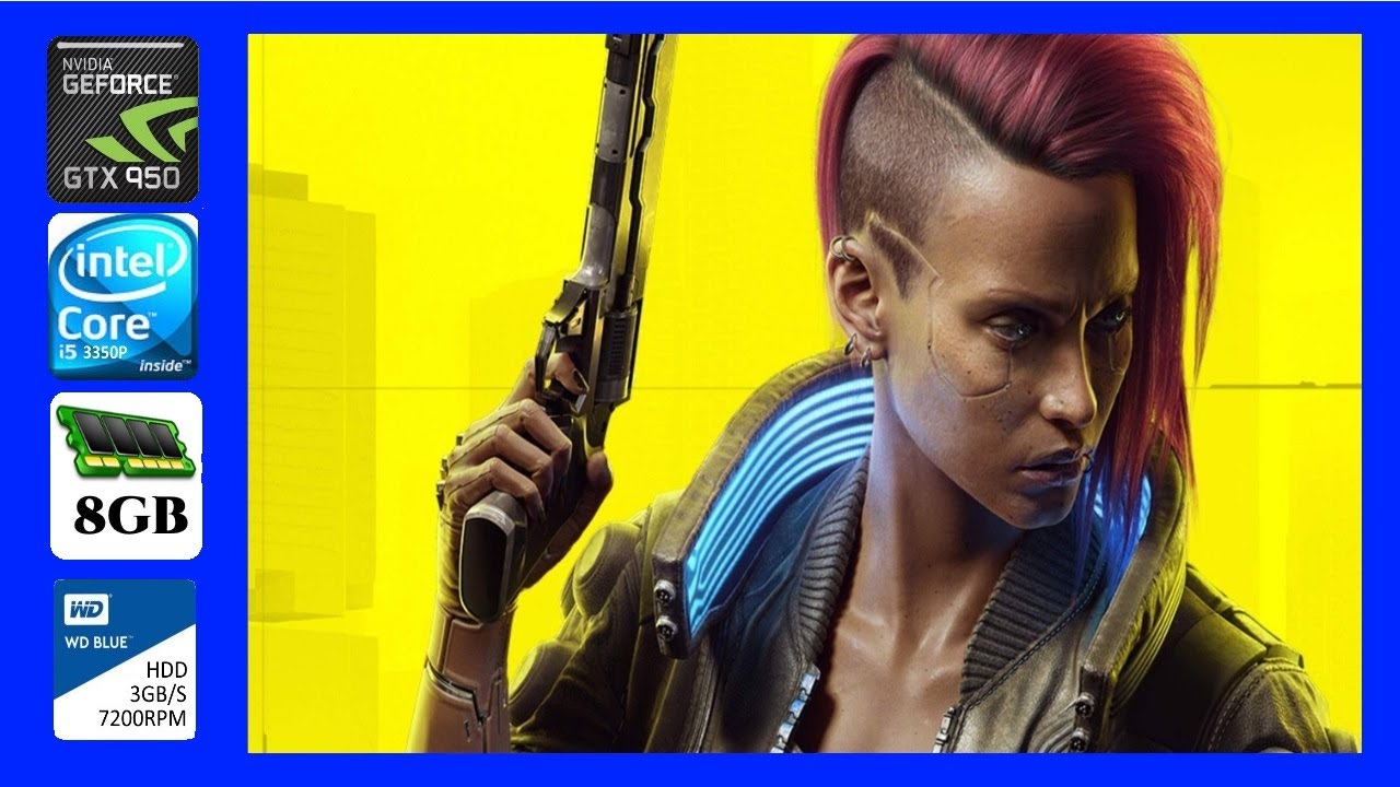 Cyberpunk 2077 (2020) Out The City Gameplay Frame Rate Test GTX 950 2Gb 8Gb Ram i5 3350P 1440x900