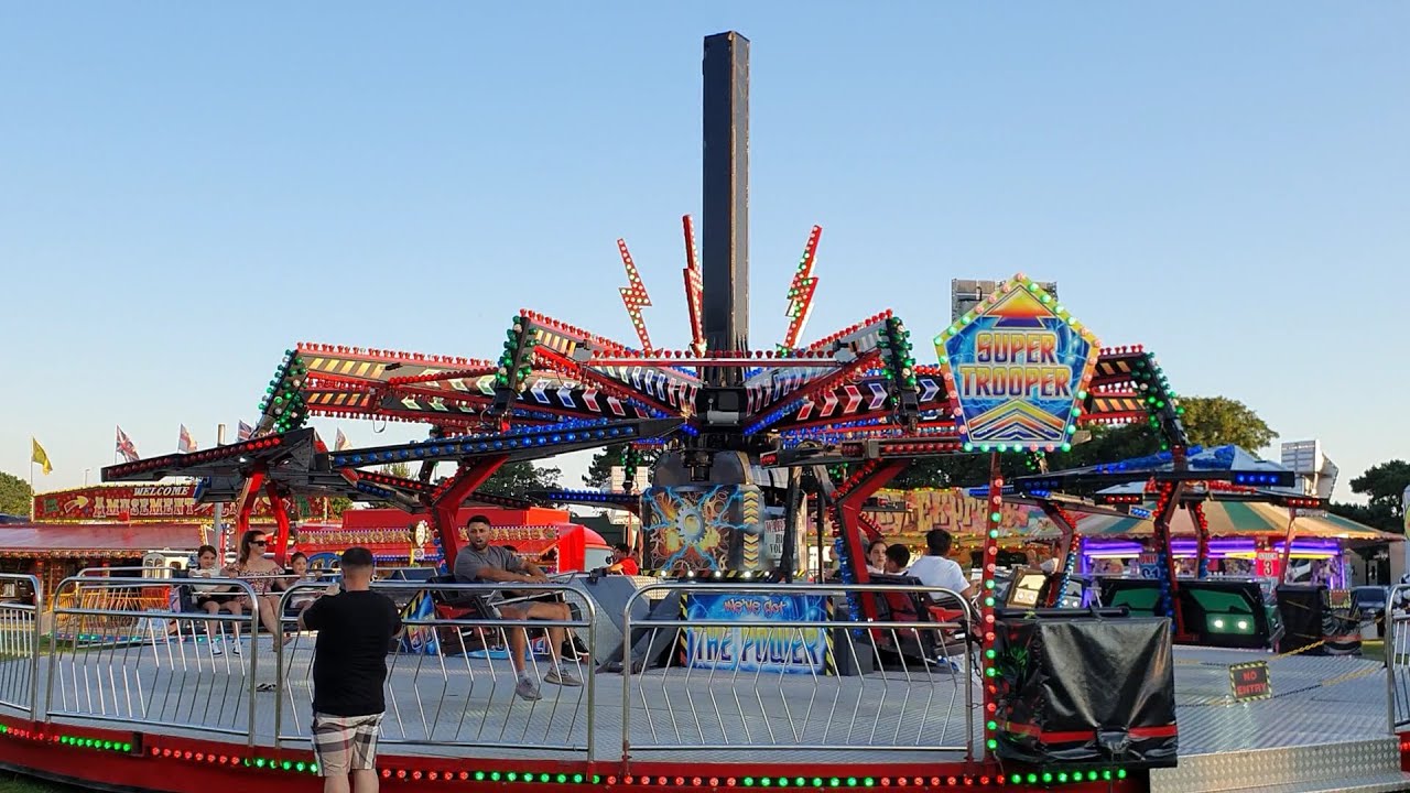 Super Trooper B.Cole & Sons Funfair Christchurch July 2024 #funfair #fairground #fairrides