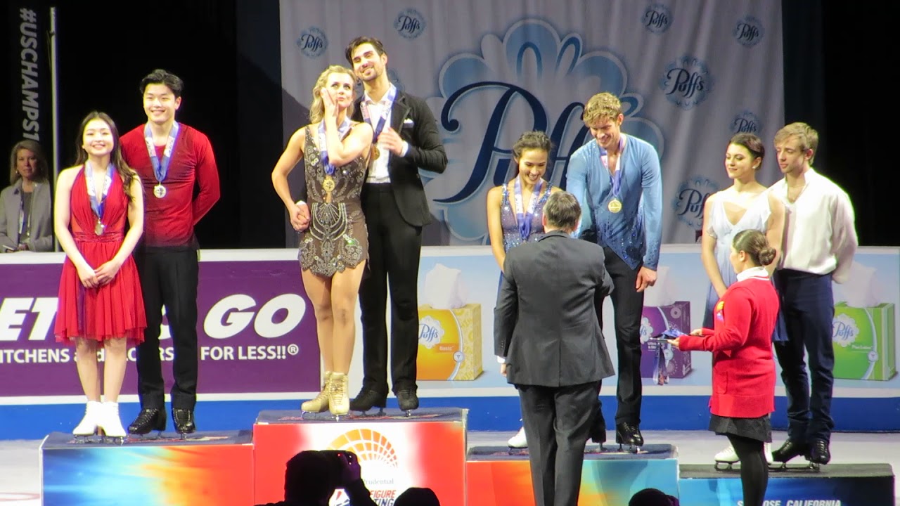 U.S. Figure Skating Championships 2018 Ice Dance Medal Ceremony