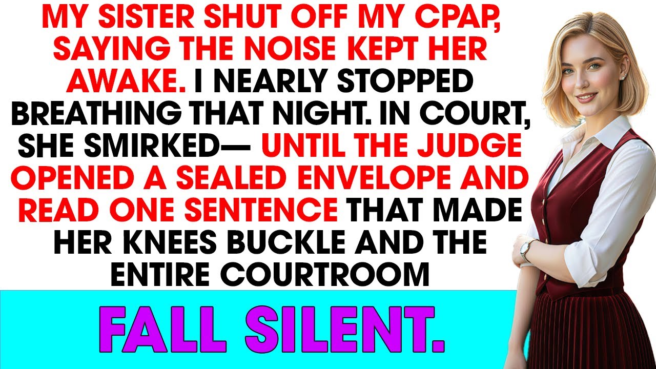 My sister shut off my ventilator at night because the noise kept her awake. In court, she trembled..