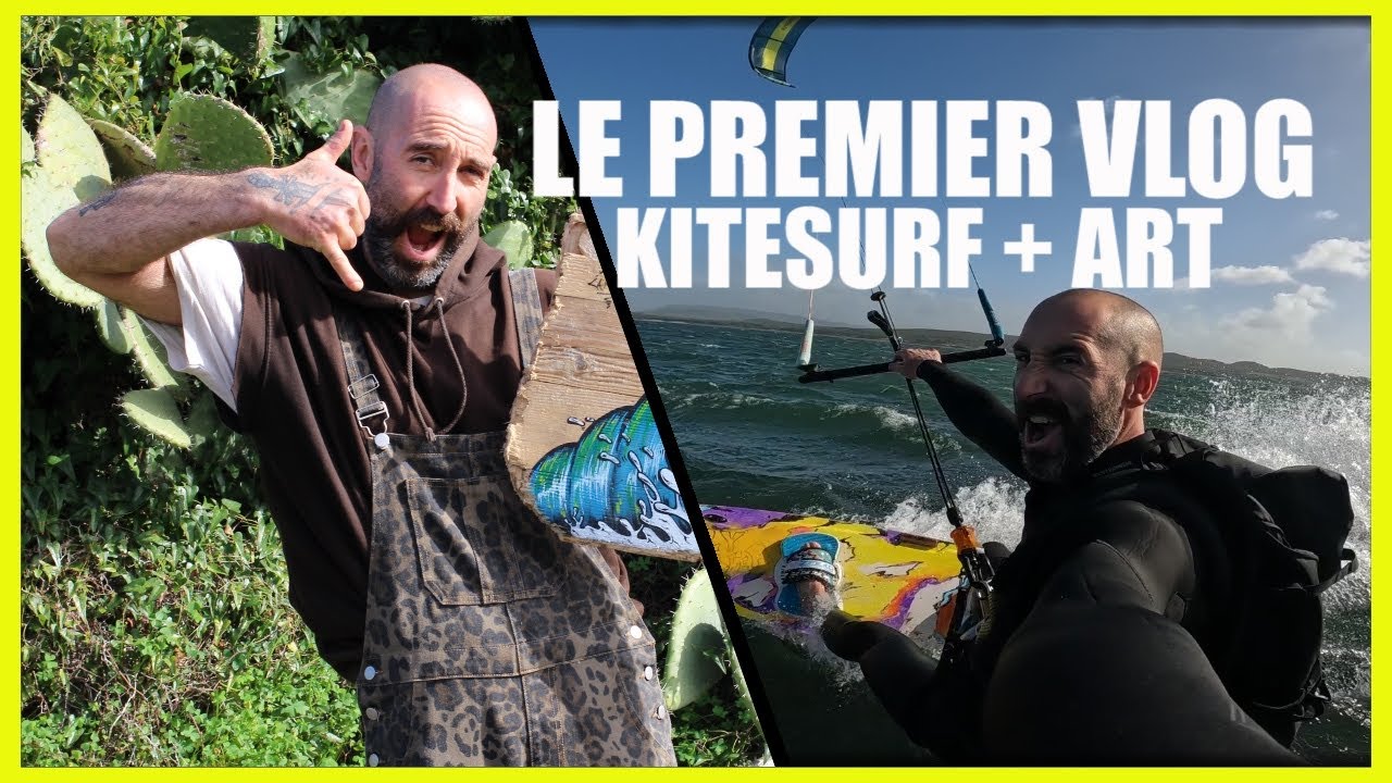 Je pars à la recherche d'un support à peindre en kitesurf (VLOG épisode 1)