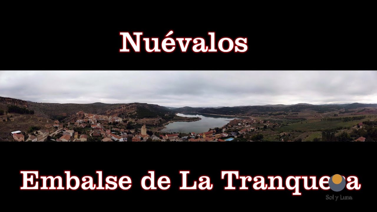 DRON EN NUEVALOS Y EMBALSE DE LA TRANQUERA (ZARAGOZA, ESPAÑA)