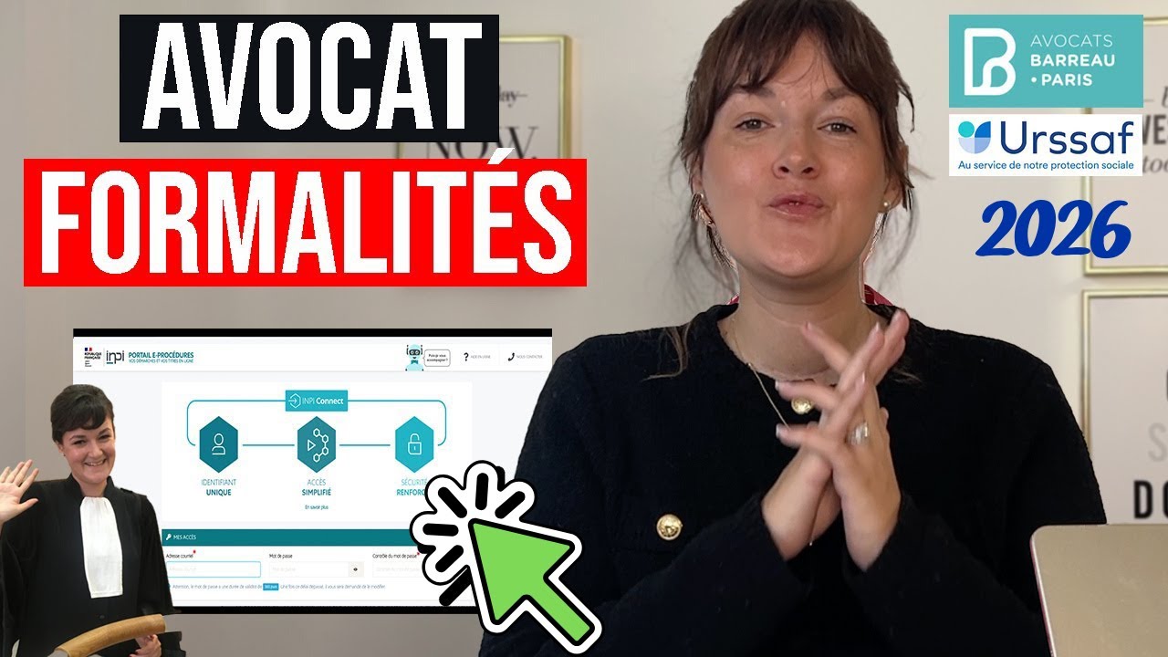 Tuto complet 2026 - Formalités libérales Avocat (prestation de serment, immatriculation, Urssaf,...)