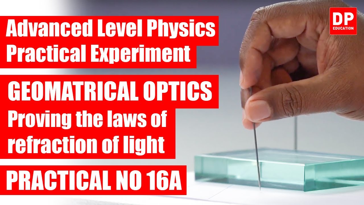 Geometrical Optics | Practical No 16A - Proving the laws of refraction of light