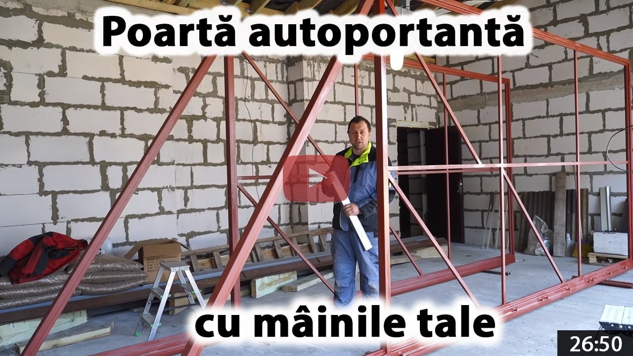 De 3 ori mai ieftin! Poartă autoportantă în consolă cu mâinile tale + desen liber